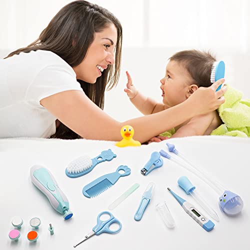 Baby Grooming Kit, Portable Baby Safety Care Set with Hair Brush Comb Nail Cl...