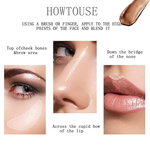 Body Luminizer, High Gloss Waterproof Moisturizing for Face & Body Luminizer,...