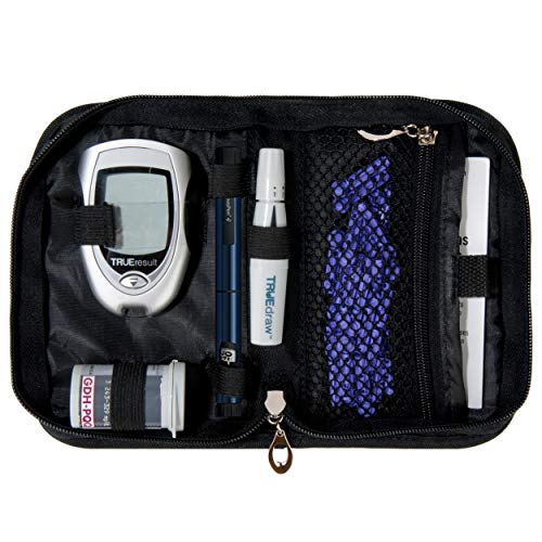 SumacLife Diabetic Organizer Carrying Case Kit (Black)
