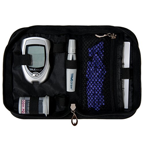 SumacLife Diabetic Organizer Carrying Case Kit (Black)