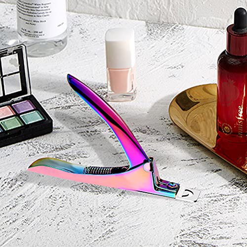 Professional Acrylic False Nail Clippers for Acrylic Nails, Rainbow Nail Tip ...