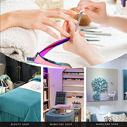 Professional Acrylic False Nail Clippers for Acrylic Nails, Rainbow Nail Tip ...