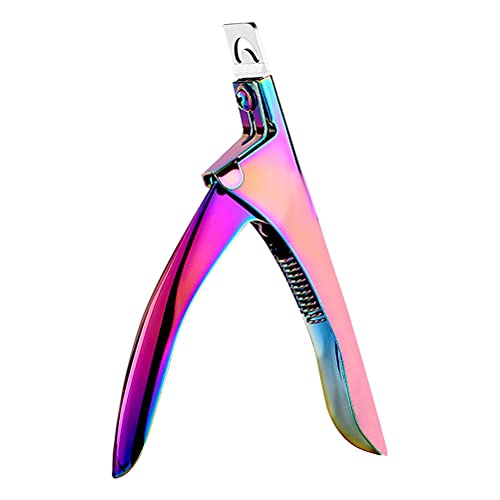Professional Acrylic False Nail Clippers for Acrylic Nails, Rainbow Nail Tip ...