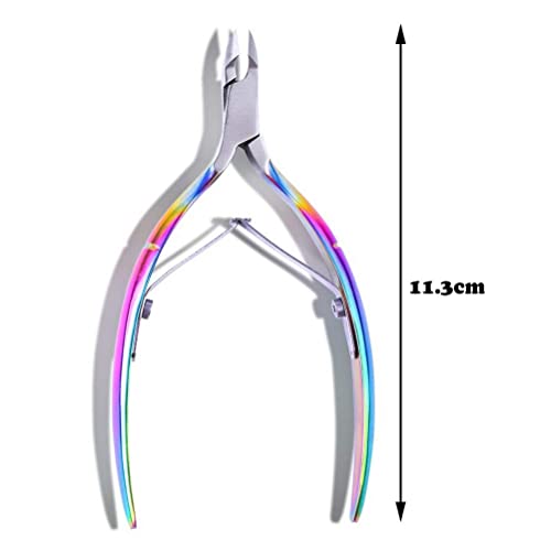 SUMAJU Cuticle Clipper with Cuticle Pusher, Professional Cuticle Pusher Stain...