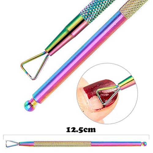 SUMAJU Cuticle Clipper with Cuticle Pusher, Professional Cuticle Pusher Stain...