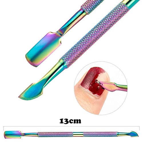 SUMAJU Cuticle Clipper with Cuticle Pusher, Professional Cuticle Pusher Stain...