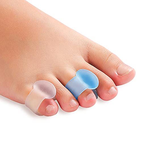 Pinky Toe Separators for Overlapping Toes, 16 Pieces Silicone Bunion Correcto...