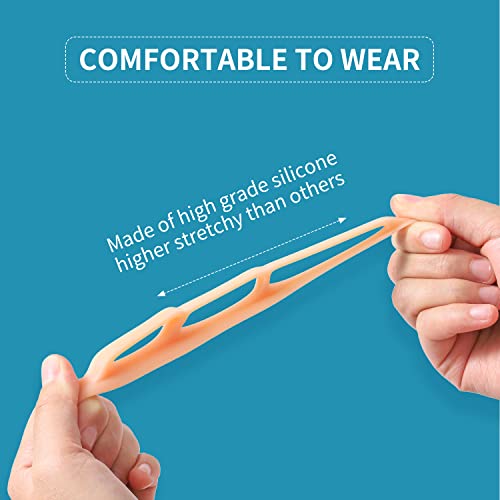 Toe Separators for Overlapping Toes, 6Pieces Silicone Toe Corrector Dividers ...