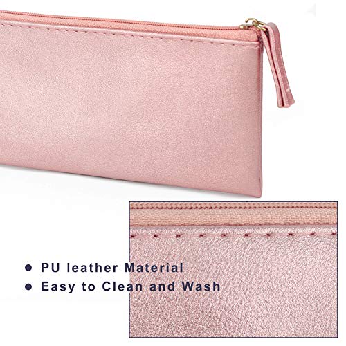 SumDirect 3Pcs Small Makeup Bags Purse, PU Leather Zip Travel Cosmetic Pouch,...