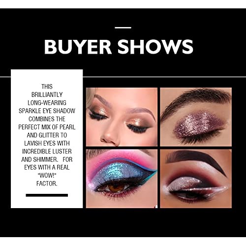 SUMEITANG 10 Colors Liquid Eyeshadow Metallic Glitter Eyeshadow Set Diamond S...