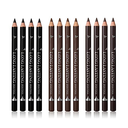 SUMEITANG 3 Colors Eyebrow Pencil Eyeliner Set, Waterproof Eye Brow Pencil, E...
