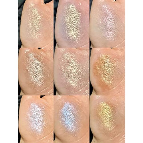 SUMEITANG 8 Colors Pearlescent Highlighter Makeup Palettes, Diamond Glitter S...