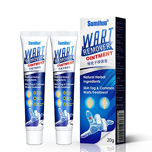 2 Counts Sumifun Wart Remover, Wart Removal Cream, Easy and Effective, Common...