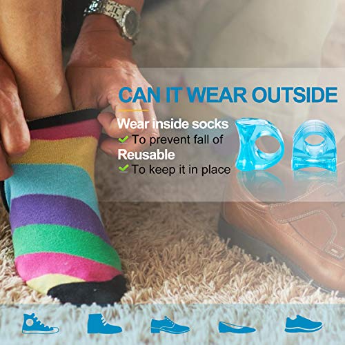 Sumifun 12 Pack Gel Toe Separators, Medium Size Toe Spacer and Bunion Correct...