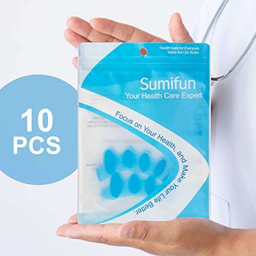 Sumifun Toe Separators, 10 PCS Gel Toe Spacers for Bunion Pain Relief, Toe St...