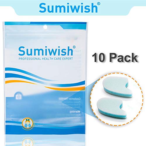 Sumiwish Foam Toe Separators, Breathable Toe Spacers, Reduce Friction and Rel...