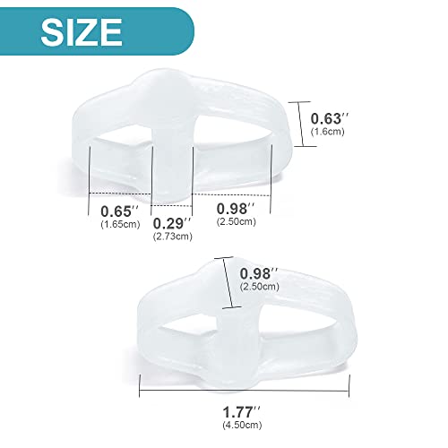 Sumiwish Gel Toe Corrector, 12 PCS Gel Toe Separators, Toe Spacer with 2 Loop...