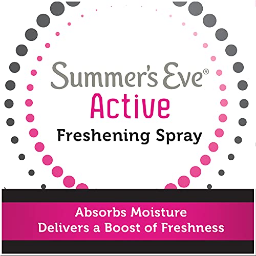 Summer's Eve Active Freshening Spray, Absorbs Moisture, 2 oz