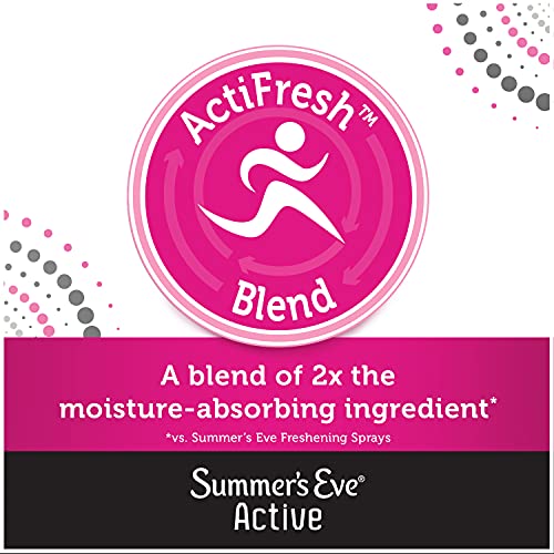 Summer's Eve Active Freshening Spray, Absorbs Moisture, 2 oz