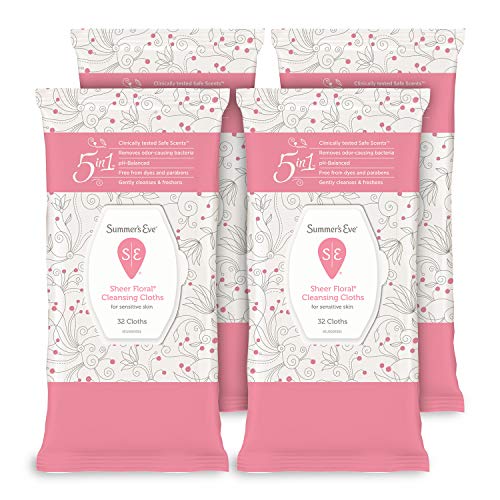 Summer's Eve Cleansing Cloths, pH-Balanced, Dermatologist & Gynecologist Test...