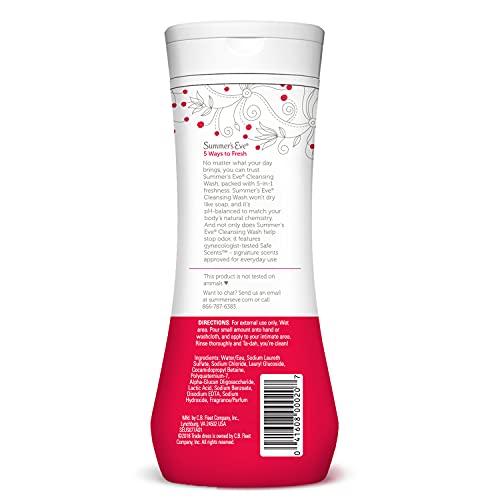 Summer's Eve Cleansing Wash Blissful Escape Gynecologist Tested, 15 Fl Oz
