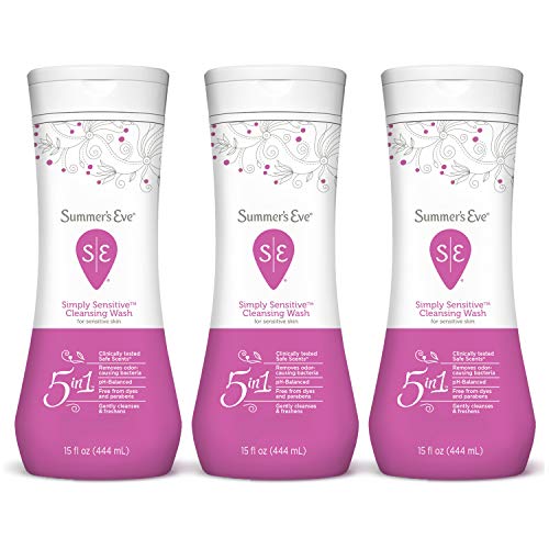Summer's Eve Cleansing Wash, Simply Sensitive, 15 Oz, Pack of 3