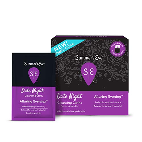 Summer's Eve Date Night Feminine Cleansing Cloths Pre/Post-Intimacy Cleansing...