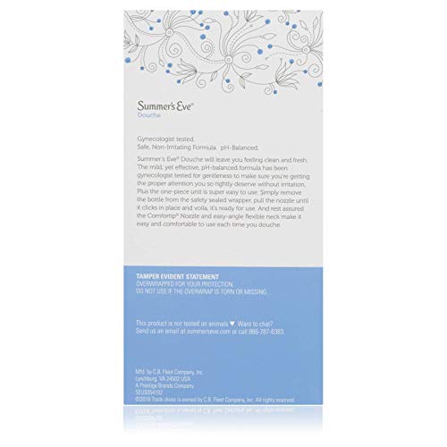 Summer's Eve Extra Cleansing Douche Vinegar & Water 4.5 Ounces Bottles (Pack ...