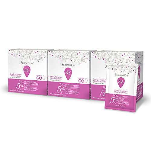 Summer's Eve Feminine Cleansing Wipes, Simply Sensitive, 16 Count, 3 Pack