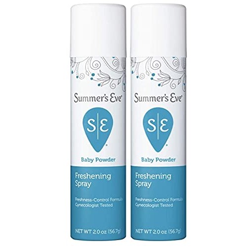 SUMMER'S EVE Feminine Deodorant Spray-Baby Powder-2 oz, 2 pk