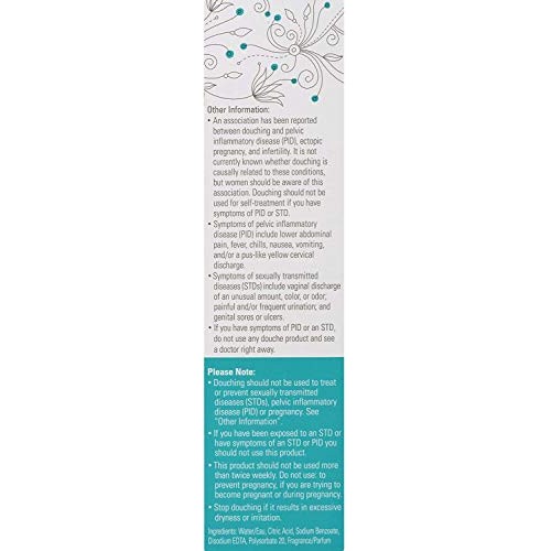 Summer's Eve Fresh Scent Douche Vinegar & Water, Feminine Wash, 4.5oz Bottles...