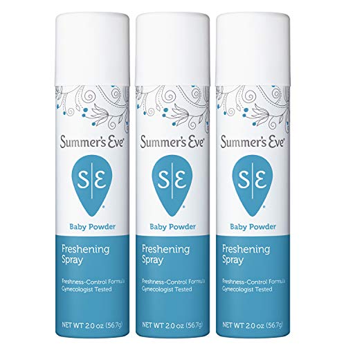 Summer's Eve Freshening Spray, Baby Powder, 2 oz, 3 Pack