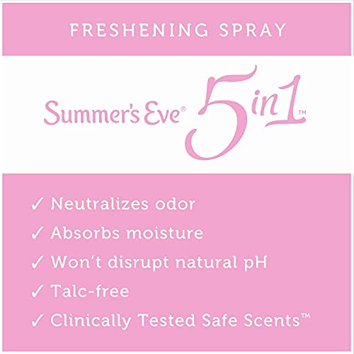 Summer's Eve Freshening Spray Deodorant, 2 oz, Island Splash (Pack of 5)