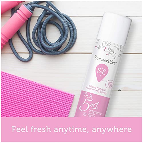 Summer's Eve Freshening Spray Deodorant, 2 oz, Island Splash (Pack of 5)