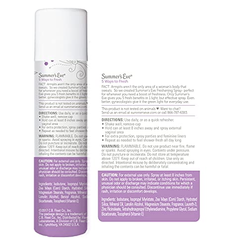 Summer's Eve Freshening Spray, Ultra, 2 oz, 3 Pack