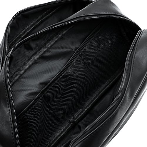 Toiletry Bags, Sumnacon Unisex PU Leather Waterproof Travel Toiletry Bag Orga...