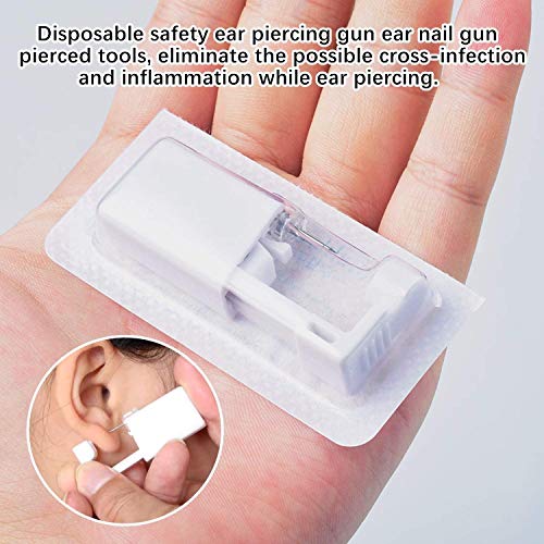 SUMPIGGER 6Pcs Automatic Ear Piercing Gun With Ear Studs Earring Disposable E...