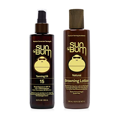 Sun Bum Sun Bum Browning Lotion and Spf 15 Tanning Oil Vegan and Reef Friendl...