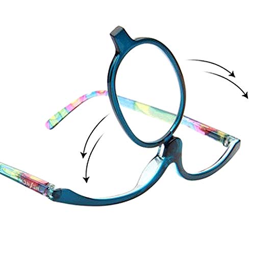 Sun Kea Universal Presbyopic Glasses Flip-up Lens Make up Glasses Folding Mag...