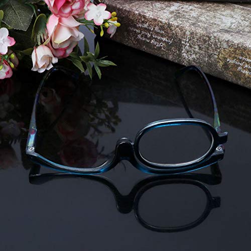Sun Kea Universal Presbyopic Glasses Flip-up Lens Make up Glasses Folding Mag...