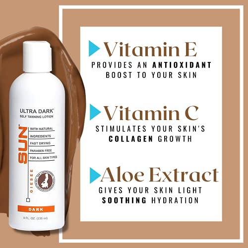 Sun Laboratories Ultra Dark Self-Tanning Lotion for Body and Face - Sunless T...
