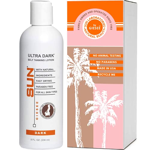 Sun Laboratories Ultra Dark Self-Tanning Lotion for Body and Face - Sunless T...