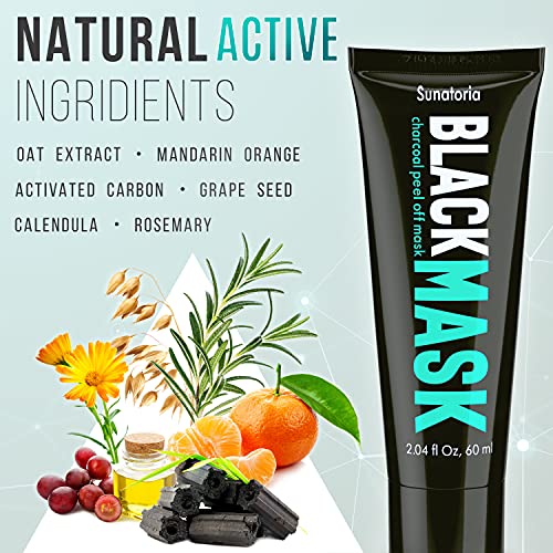 Blackhead Remover Mask - Activated Charcoal Peel Off Mask - for All Skin Type...
