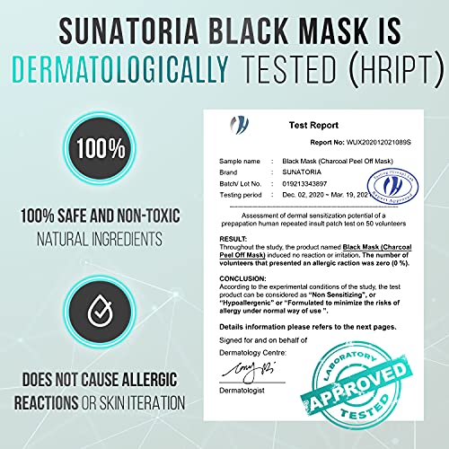 Blackhead Remover Mask - Activated Charcoal Peel Off Mask - for All Skin Type...