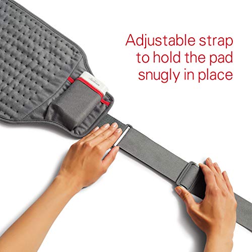 GoHeat Cordless Sunbeam Heating Pad with Standard Charger, Slate Gray
