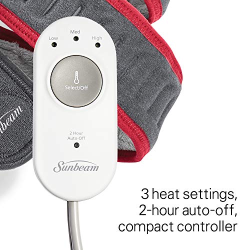 Sunbeam Flexfit Heating Pad Wrap for Pain Relief Customized Heating Pad for M...