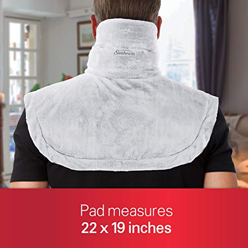 Sunbeam Heating Pad for Neck & Shoulder Pain Relief | Standard Size Renue, 4 ...