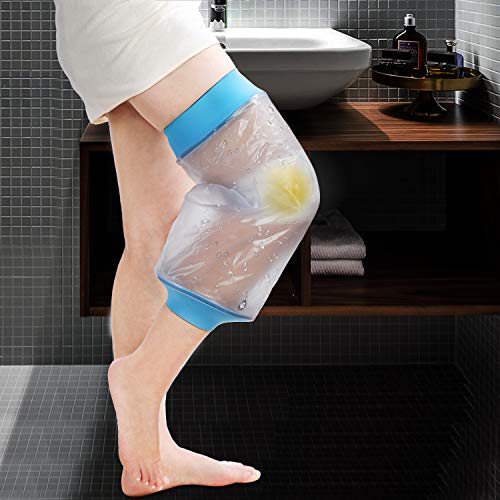 Knee Cast Cover for Shower Waterproof Bandage Cast Protector for Knee Replace...