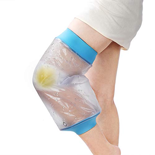 Knee Cast Cover for Shower Waterproof Bandage Cast Protector for Knee Replace...