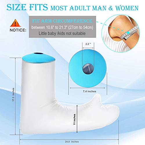 Waterproof Arm Cast Cover for Shower Adult Long full Protector Cover Soft Com...